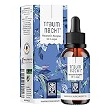 NATURTREU® Traumnacht Melatonin Tropfen 50ml - Alternative zu Melatonin Einschlafspray o....