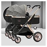 QMGEBXG Doppel-Kinderwagen, Zwillings-Kinderwagen, Doppel-Kinderwagen,...