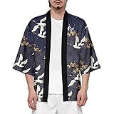 CIZEUR Sommerjacke Mode japanische Herren Jacke Strickjacke Paar Kimono Mantel...