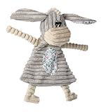 HUNTER HUGGLY BLANKET DONKEY, Hundespielzeug, Plüsch, Kuscheldecke, Esel, 27 cm, grau