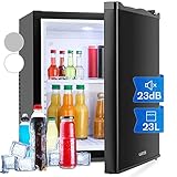 Klarstein MKS-10 Mini Kühlschrank Minibar Getränkekühlschrank (19 Liter Volumen, 0 dB,...