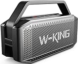 W-KING Bluetooth Lautsprecher Boxen Groß, 60W(80W Spitze) IPX6 Musikbox...