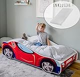 Kids Collective Autobett Kinderbett Jugendbett 70x140 | 80x160 mit Rausfallschutz &...