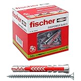 fischer DUOPOWER 6 x 50 S, Universaldübel mit Sicherheitsschraube,...