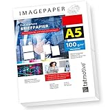 TATMOTIVE Imagepaper 100g/qm DIN A5, das stärkere Briefpapier, brillante Drucke für alle...