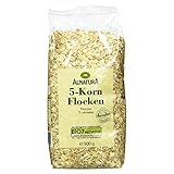 Alnatura Demeter Bio 5-Korn-Flocken, 6er Pack (6 x 500 g)