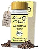 UNCLE SPICE® BIO Szechuan Pfeffer, Timut-Pfeffer - 30g Szechuanpfeffer im Gewürzglas -...