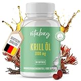 Vitabay Neptune Krillöl Kapseln 1000mg • 60 Krillöl Kapseln mit Astaxanthin...