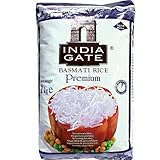 INDIA GATE Premium Basmati Reis – Feiner, aromatischer Langkornreis aus Indien, feines...