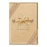 bsb - Hochzeitskarte Hand in Hand - Nature Cards - Nachhaltige Karte mit Umschlag -...