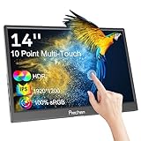 14 Zoll Portable Monitor Touchscreen, HDR, 400cd/m², 100% sRGB, Kickstand &...