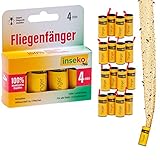 inseko 16 x Fliegenfalle I Premium Fliegenfänger I Fruchtfliegenfalle I...