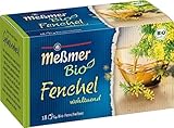 Meßmer Bio Fenchel | wohltuend | 18 Teebeutel | Vegan | Glutenfrei | Laktosefrei