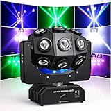 Moving Head 180W LED Disco licht RGBW Partylicht DMX - 512 Bühnenlichter DJ...