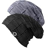 Chalier 2er Slouch Beanie Mütze Damen Herren, Warme Winter Strickmütze mit Fleece...