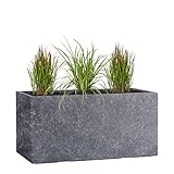 Pflanzwerk® Pflanzkübel TUB Lava Anthrazit 30x60x30cm Blumentopf...