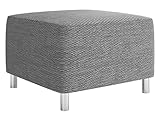 Mirjan24 Moderner Polsterhocker Dover, Sitzhocker Hocker Sitzbank Fußbank Pouf...