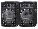 McGrey Paar DJ-1222 DJ PA Lautsprecher Box 30cm (12“) Subwoofer 1200W (Passiv,...