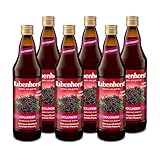 RABENHORST Holunder Muttersaft 6er Pack (6 x 700 ml) - 100 % purer...