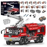 Mould King 19004 Technik Ferngesteuert Feuerwehrfahrzeug, 6653 Teile 2.4Ghz RC...