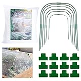 Gartennetz-Set, 3 x 10 m, Pflanzenabdeckung, feines Netz, mit 6 Gartenreifen und 12 Clips,...