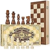 Peradix Schachspiel aus Holz Schach Klappbar Schachbrett Handgefertigt Wooden...