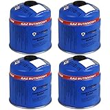 TW24 Gaskartusche mit Schraubventil 4X 500g Schraubkartusche Butan Gas Kartusche Camping...