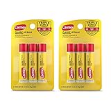 Carmex Classic Stick Medizinischer Lippenbalsam, 4 ml, 2 Packungen à 3 Stück