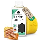 Emma Grün® Lederpflege für Ledercouch & Sofa 250ml [MIT BIENENWACHS] - Glatt-...