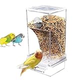 Fhioevt Automatischer Futterspender Vögel Transparent Vogelfutter Wellensittich...