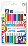 STAEDTLER Doppelfasermaler twin color, zwei Spitzen für zwei unterschiedliche...