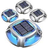 Quntis Solar Bodenleuchten Außen, 4Pack Solar Deck lights Outdoor Warmweiß/Kaltweiß,...