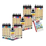 malmit Window Color Pen XXL-Set 33 Fenstermalfarben 40ml Fensterfarben Malfarben