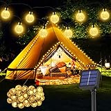 Solar Lichterkette aussen Wetterfest, 30 LED 8,1M 26,6Ft 8 Modi IP65...