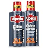 Alpecin Coffein-Shampoo C1, 2 x 375 ml - Haarwachstum stimulierendes Haarshampoo gegen...