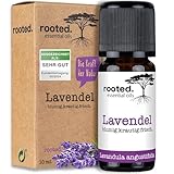 rooted.® BIO Lavendelöl [100% NATURREIN] - Echter Lavendel - Lavandula angustifolia -...