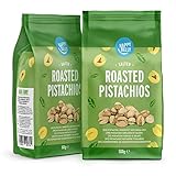 Amazon-Marke: Happy Belly Pistazien, geröstet und gesalzen, 500g (2er-Pack)