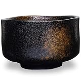 Product of Gifu Japan Japanische Handgefertigte Matcha-Tee-Schale Schwarz,...