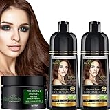 Herbishh Ultimate Hair Color Shampoo Kit (2 Stück Hair Color Shampoo + Argan...