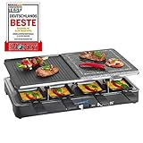 Bomann RG 2279 CB Raclette-Grill mit heißem Stein zum Grillen und Überbacken,...