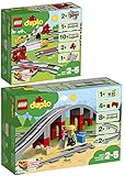 Lego Duplo 2er Set: 10882 Eisenbahn Schienen & 10872 Eisenbahnbrücke und...