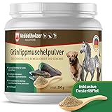 Veddelholzer Natürliches Grünlippmuschelpulver Hund - 500g Grünlippmuschel für Hunde...