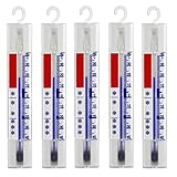 Lantelme 5 Stück Kühlschrank Thermometer Set Deutsche Herstellung analog...