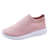 Damen Slip On Sneaker Weichem Sohle Turnschuhe Sportschuhe Bequeme Schlupfschuhe...