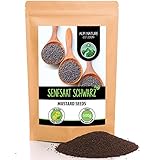 Senfkörner (500g), Senfsaat schwarz und braun 100% naturrein, schonend getrocknet,...