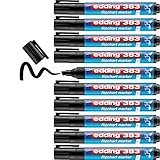 edding 383 Flipchart-Marker - schwarz - 10 Stifte - Keilspitze 1-5 mm - Stift...