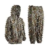 Ghillie Suit, Jagdbekleidung Herren Set, Tarnkleidung Herren Camouflage,...