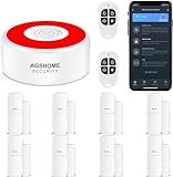 AGSHOME Alarmanlage 11 Stück, WLAN Smart Alarm System mit fürs Home Security, Echtzeit...