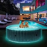 Miweba MSpa aufblasbarer Whirlpool Outdoor Starry C-ST061 | Rund ⌀ 204.0 cm -...