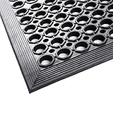 Gummimatte Ringgummimatte Wabenmatten 80x120 cm 90x150 cm mit Auffahrt Rand...